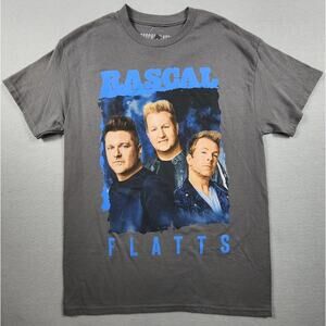 Rascal Flatts T Shirt Short Sleeve Crew Neck Unisex Size Medium Gray